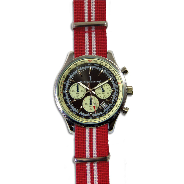 Queen's Royal Lancers Military Chronograph Watch Chronograph The Regimental Shop   