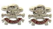 Queen's Royal Lancers Cufflinks Cufflinks, T-bar The Regimental Shop Silver/Red one size fits all 