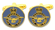 Royal Air Force (RAF) Button Cufflinks Cufflinks, T-bar The Regimental Shop Gold/Blue one size fits all 