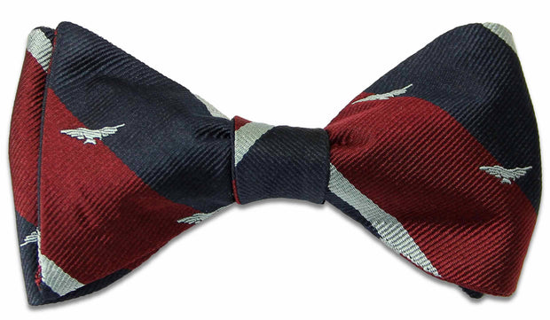Royal Air Force Eagle (Self Tie) Silk Bow Tie Bowtie, Silk The Regimental Shop Blue/Maroon/Silver one size fits all 