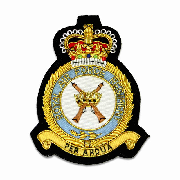 RAF Regiment Blazer Badge Blazer badge The Regimental Shop Black/Gold/Blue/White One size fits all 