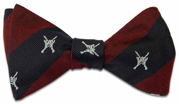 RAF Regiment Crest Silk (Self Tie) Bow Tie Bowtie, Silk The Regimental Shop Maroon/Blue one size fits all 