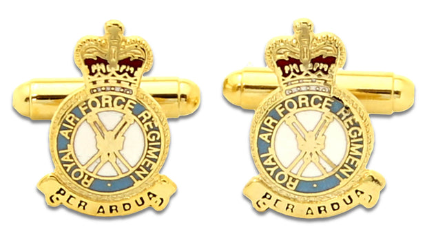 RAF Regiment Cufflinks Cufflinks, T-bar The Regimental Shop Gold/Blue/White one size fits all 