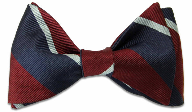 Royal Air Force Silk (Self Tie) Bow Tie Bowtie, Silk The Regimental Shop Maroon/Blue/Silver one size fits all 