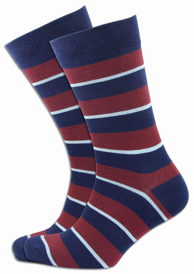 Royal Air Force (RAF) Socks Socks The Regimental Shop Blue/Maroon One size fits all 