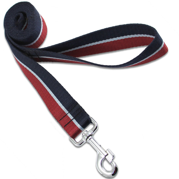 Royal Air Force (RAF) Wide Dog Lead Webbing Dog Lead The Regimental Shop Blue/Maroon One size - 150cm 