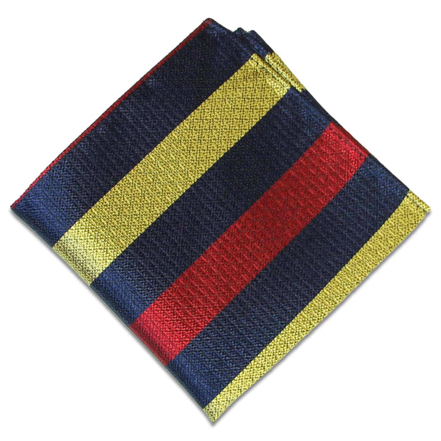 Royal Army Medical Corps (RAMC) Silk Non Crease Pocket Square Pocket Square The Regimental Shop Blue/Red/Buff one size fits all 