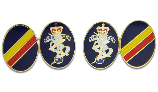 REME Gilt Enamel Cufflinks Cufflinks, Gilt Enamel The Regimental Shop Blue/Red/Yellow/Gold one size fits all 