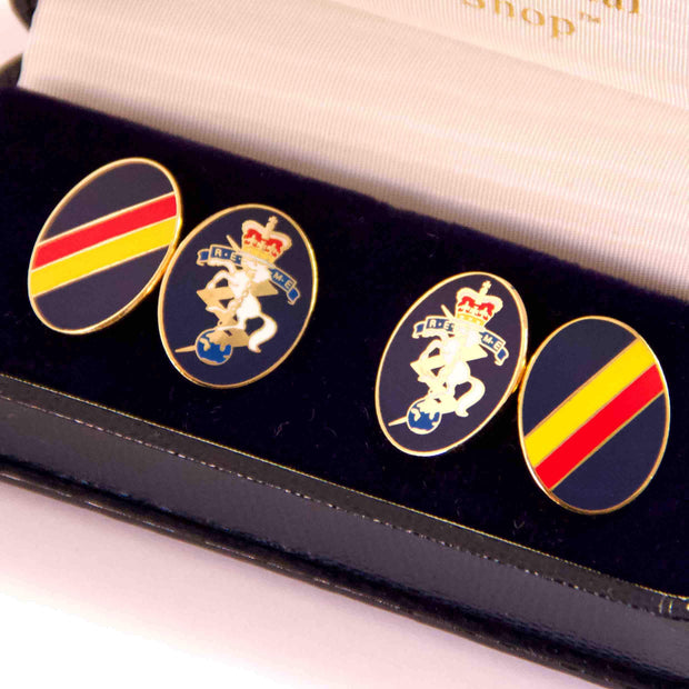 REME Gilt Enamel Cufflinks Cufflinks, Gilt Enamel The Regimental Shop   