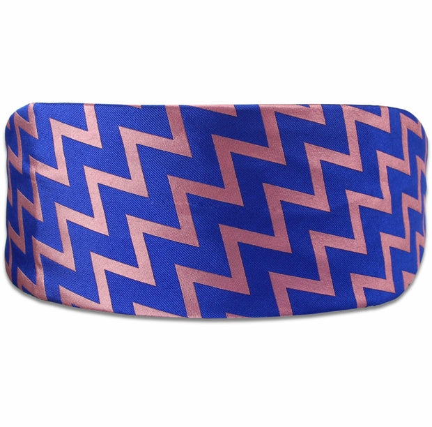 Royal Horse Artillery "Livers In" Silk Cummerbund Cummerbund, Silk The Regimental Shop Blue/Pink one size fits all 