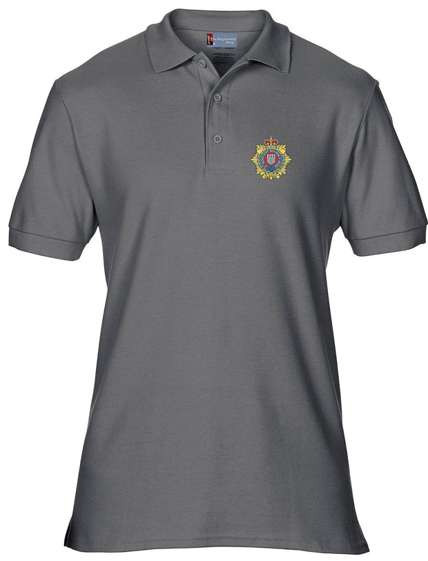 Royal Logistic Corps (RLC) Polo Shirt Clothing - Polo Shirt The Regimental Shop 36" (S) Charcoal 