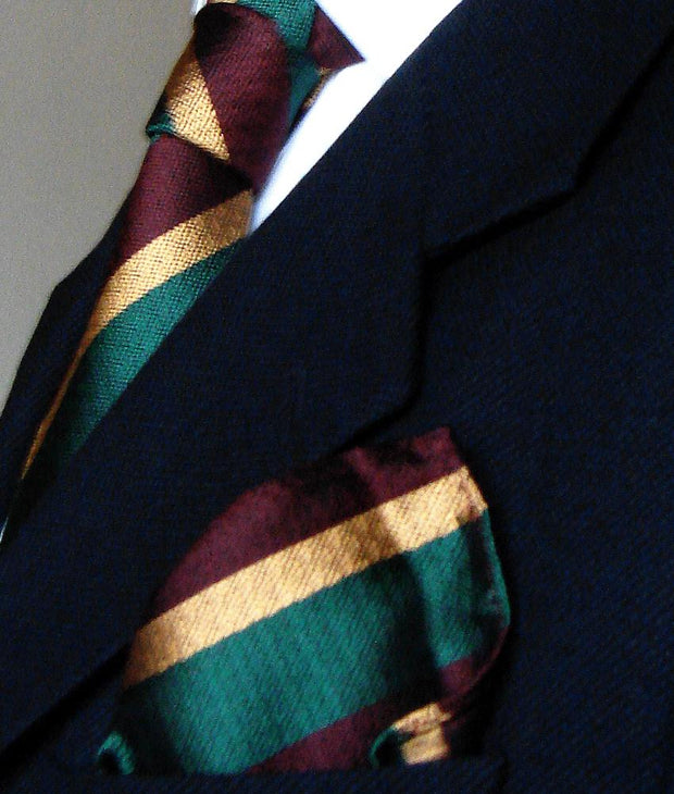 Royal Dragoon Guards Silk Non Crease Pocket Square Pocket Square The Regimental Shop   