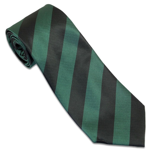 Rifle Brigade Tie (Polyester) Tie, Polyester The Regimental Shop Green/Black one size fits all 