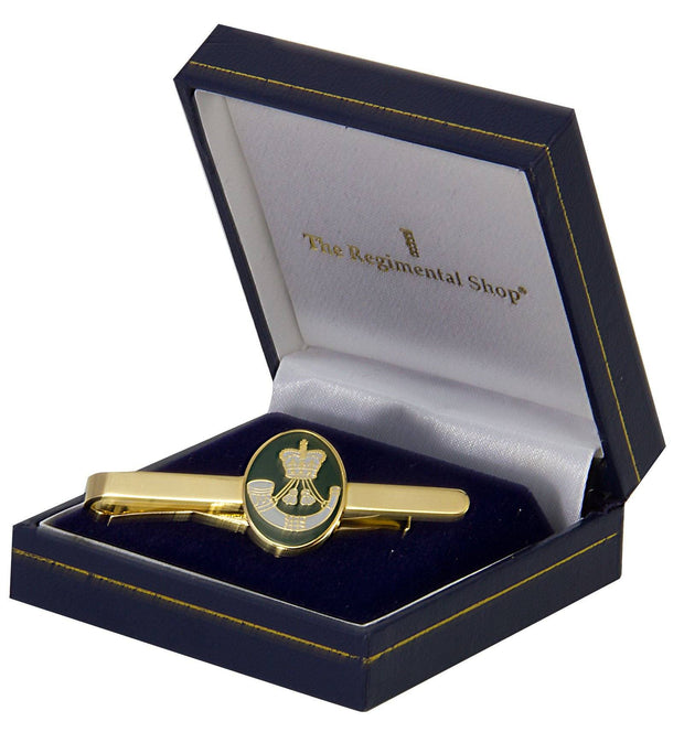 The Rifles Gilt Enamel Tie Clip Tie Clip, Gilt Enamel The Regimental Shop   