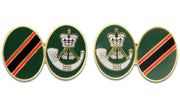 The Rifles Cufflinks Cufflinks, Gilt Enamel The Regimental Shop Green/Black/Red/Gold one size fits all 