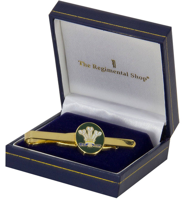 The Royal Welsh Gilt Enamel Tie Clip Tie Clip, Gilt Enamel The Regimental Shop   