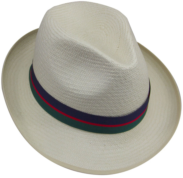 Royal Welsh Panama Hat Panama Hat The Regimental Shop 6 3/4" (55) Blue/Green/Red 