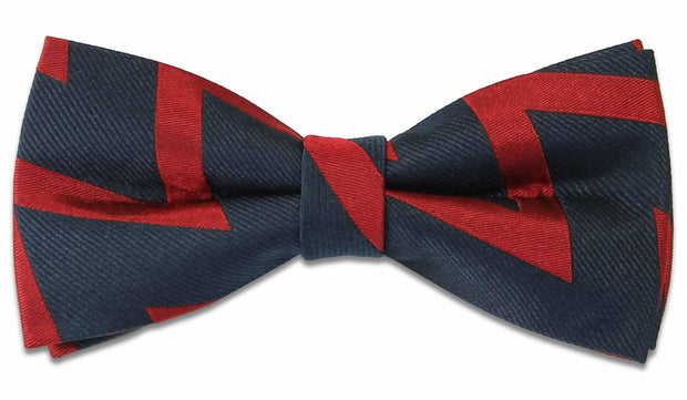 Royal Artillery Silk "Zig Zag" (Pre-tied) Bow Tie Bowtie, Silk The Regimental Shop Blue/Red one size fits all 