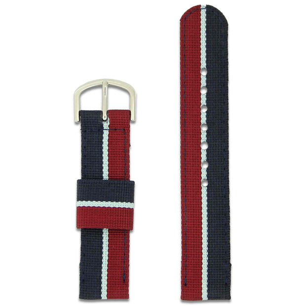 Royal Air Force Two Piece Watch Strap Two Piece Watch Strap The Regimental Shop Maroon/Blue one size fits all 