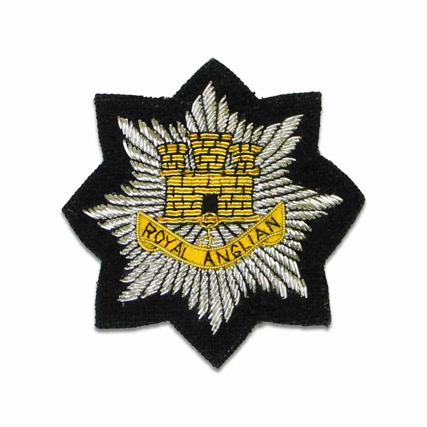 Royal Anglian Regiment Blazer Badge Blazer badge The Regimental Shop Black/Silver/Gold One size fits all 