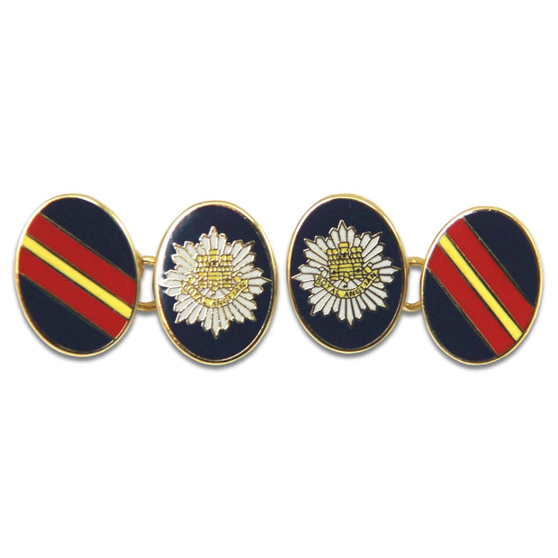 Royal Anglian Cufflinks Cufflinks, Gilt Enamel The Regimental Shop   