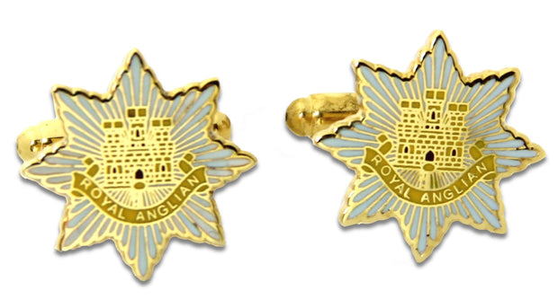 Royal Anglian Regiment Cufflinks Cufflinks, T-bar The Regimental Shop Gold/White one size fits all 