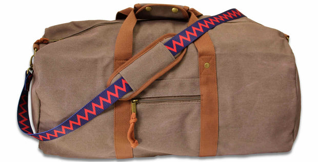 Royal Artillery (The Gunners) Canvas Holdall Bag Holdall Bag The Regimental Shop Vintage Brown  