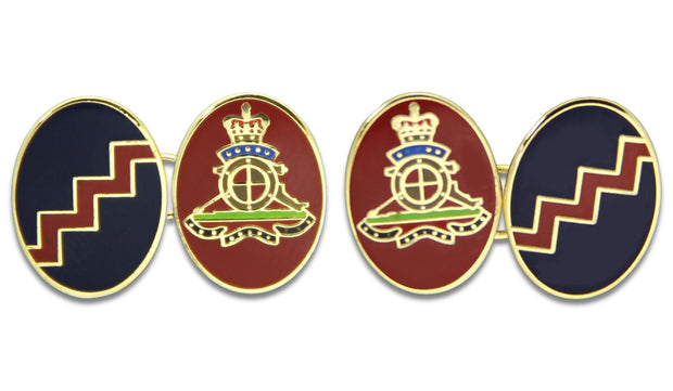 Royal Artillery Cufflinks Cufflinks, Gilt Enamel The Regimental Shop Blue/Red/Gold one size fits all 