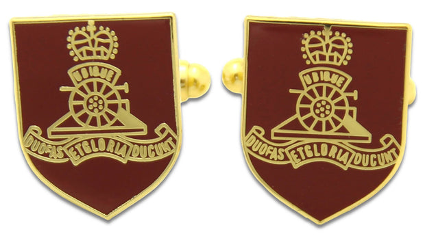Royal Artillery Shield Cufflinks Cufflinks, T-bar The Regimental Shop Gold/Red one size fits all 