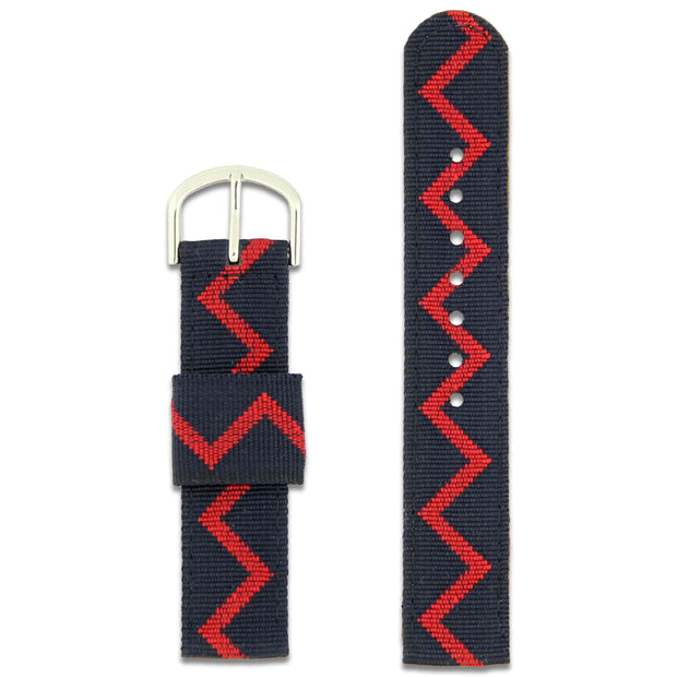 Royal Artillery Two Piece Watch Strap Two Piece Watch Strap The Regimental Shop Blue/Red one size fits all 
