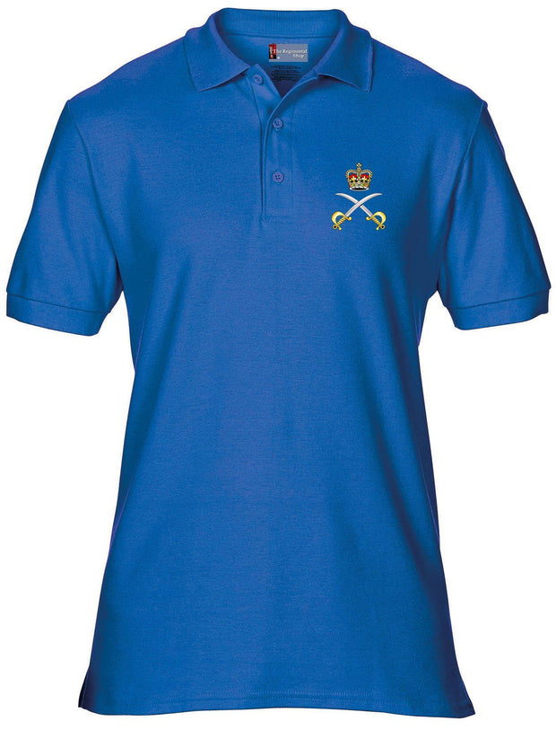 Royal Army Physical Training Corps (RAPTC) Polo Shirt Clothing - Polo Shirt The Regimental Shop 38/40" (M) Royal Blue Queen's Crown