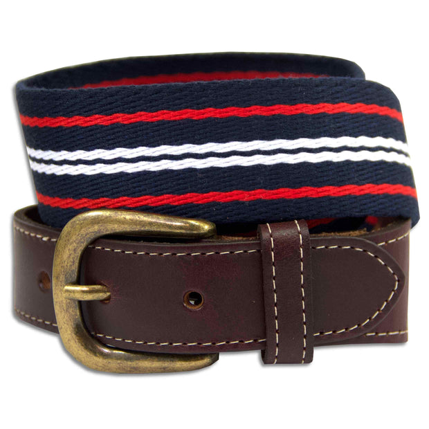 Royal Corps of Transport Webbing Belt Webbing Belt The Regimental Shop S (30-32") Blue/White/Red 