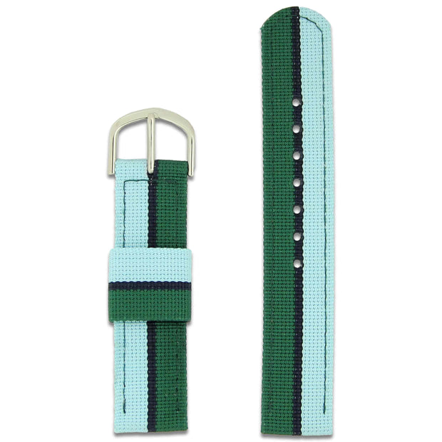 Royal Corps of Signals Two Piece Watch Strap Two Piece Watch Strap The Regimental Shop Blue/Green one size fits all 