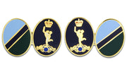 Royal Corps of Signals Cufflinks Cufflinks, Gilt Enamel The Regimental Shop Blue/Green/Gold one size fits all 