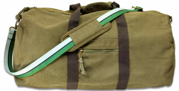 Royal Corps of Signals Canvas Holdall Bag Holdall Bag The Regimental Shop Vintage Military Green  