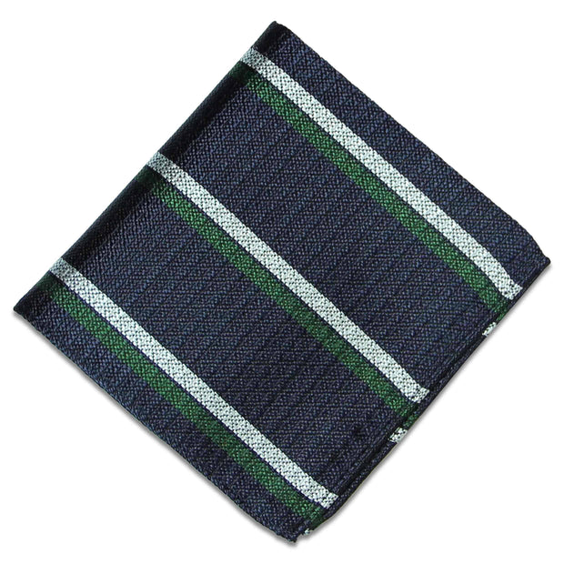 Royal Corps of Signals Silk Non Crease Pocket Square Pocket Square The Regimental Shop Blue/Silver/Green One size fits all 