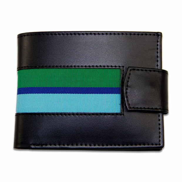 Royal Corps of Signals Leather Wallet Wallet The Regimental Shop Black/Blue/Green one size fits all 
