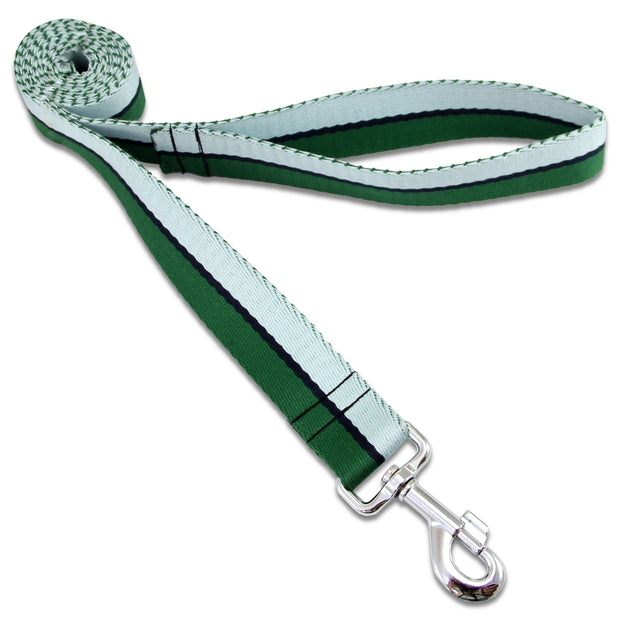 Royal Corps of Signals Wide Dog Lead Webbing Dog Lead The Regimental Shop Sky Blue/Dark Blue/Green One size - 150cm 