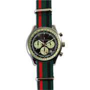 Royal Green Jackets Military Chronograph Watch Chronograph The Regimental Shop Green/Black/Red one size fits all 
