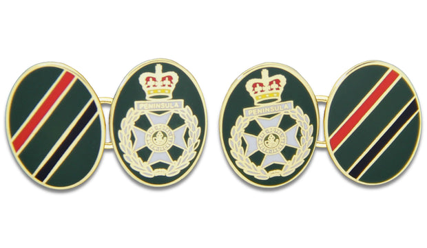 Royal Green Jackets Cufflinks Cufflinks, Gilt Enamel The Regimental Shop Green/Red/Black one size fits all 