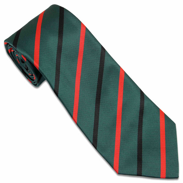 Royal Green Jackets Tie (Polyester) Tie, Polyester The Regimental Shop Green/Black/Red one size fits all 