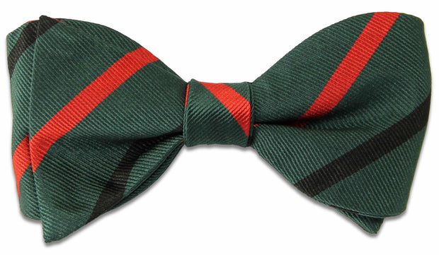 Royal Green Jackets Silk (Self Tie) Bow Tie - regimentalshop.com