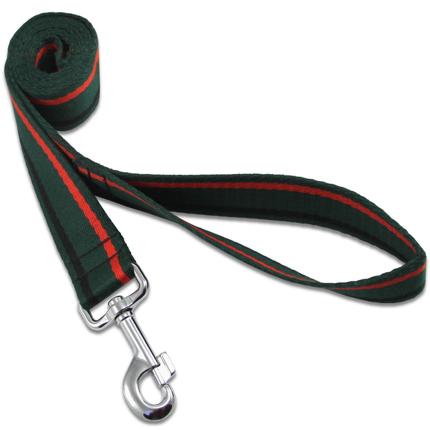 Royal Green Jackets (RGJ) Wide Dog Lead Webbing Dog Lead The Regimental Shop Green/Red/Black One size - 150cm 