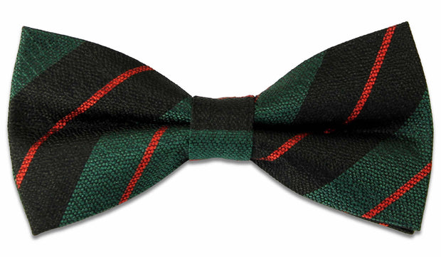 Royal Gurkha Rifles Silk Non Crease Pre-tied Bow Tie Bowtie, Silk The Regimental Shop Green/Black/Red one size fits all 