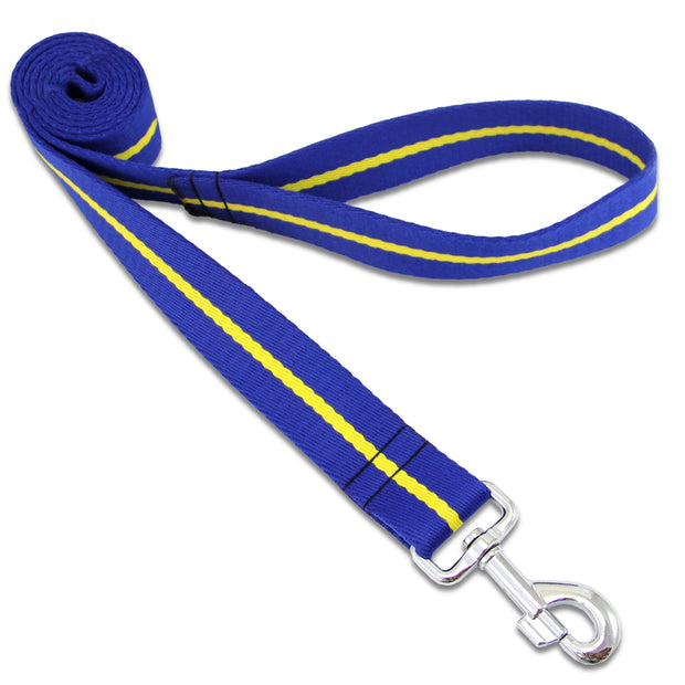 Royal Horse Artillery Wide Dog Lead Webbing Dog Lead The Regimental Shop Blue/Yellow One size - 150cm 