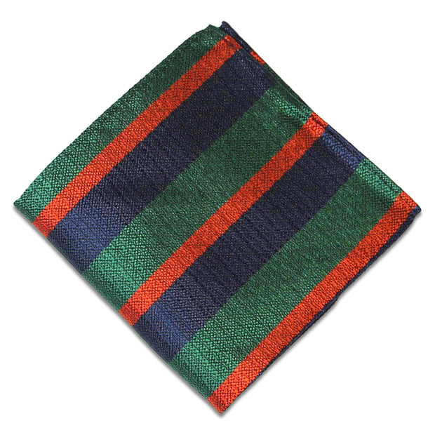 Royal Irish Regiment Silk Non Crease Pocket Square Pocket Square The Regimental Shop Green/Blue/Red one size fits all 