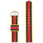 Royal Logistic Corps Two Piece Watch Strap Two Piece Watch Strap The Regimental Shop Yellow/Red/Dark Blue one size fits all 