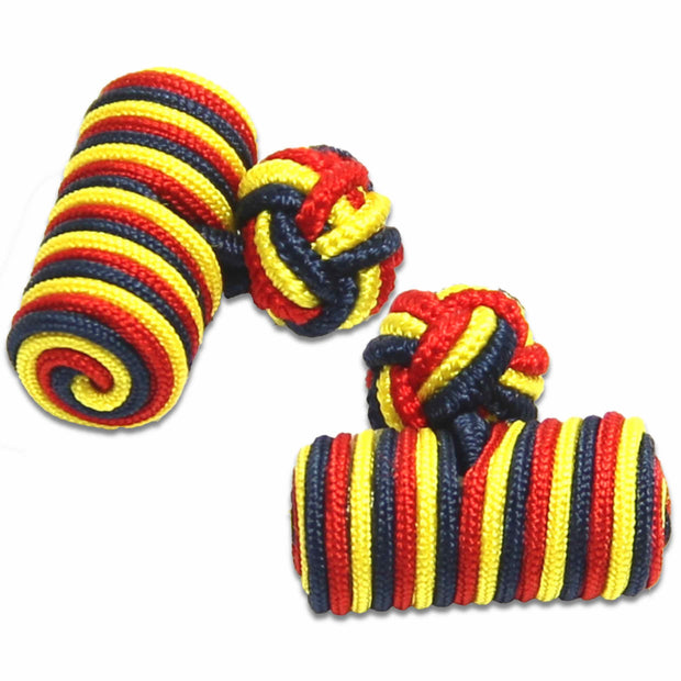 Royal Logistic Corps Barrel Cufflinks Cufflinks, Barrel The Regimental Shop Navy Blue/Yellow/Red one size fits all 
