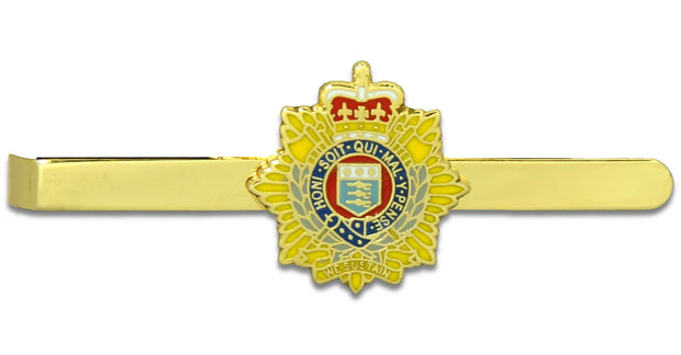 Royal Logistic Corps Tie Clip/Slide Tie Clip, Metal The Regimental Shop Gold/Yellow/White/Blue one size fits all 