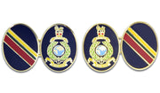 Royal Marines Gilt Enamel Cufflinks Cufflinks, Gilt Enamel The Regimental Shop Blue/Red/Green/Yellow/Gold one size fits all 